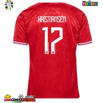 Camisa de Futebol Dinamarca Victor Kristiansen #17 Equipamento Principal Europeu 2024 Manga Curta